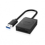 Ugreen Lector de Memoria 20250, SD/TF, USB A 3.0, Negro/Gris