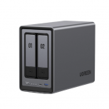 Ugreen DXP2800 NAS, 2 Bahías, Intel N100, 8GB RAM, SATA III, máx 76TB ― No Incluye Disco