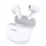 Ugreen Audífonos Intrauriculares con Micrófono WS207, Inalámbrico, Bluetooth, Cancelación de Ruido, USB-C, Blanco