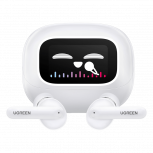 Ugreen Audífonos Intrauriculares con Micrófono HiTune T6 Magic, Inalámbrico, Bluetooth, Cancelación de Ruido, Blanco
