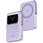 Cargador Portátil Ugreen Power Bank UNO Magnetic, 10.000mAh, Morado