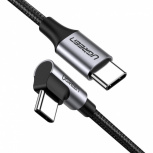 Ugreen Cable USB-C Macho - USB-C Macho, 2 Metros, Negro