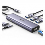 Ugreen Hub USB-C - HDMI, RJ-45, USB-A 3.0, USB-C, 5 Gbit/s