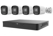 Uniarch Kit de Vigilancia XVR301-04F/4*UAC-B112-F28 de 4 Cámaras CCTV Bullet y 4 Canales, con Grabadora