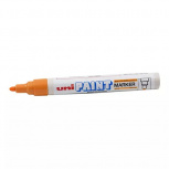 Uni Paint Marcador Permanente PX-20, Punto Mediano, Naranja, 12 Piezas