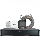 Uniview Kit de Vigilancia Owlview de 1 Cámaras IP Bullet con Grabadora de 4 Canales