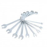 Urrea Juego de Llave Combinada 1200BML, 10-22mm, 9 Piezas, Cromo Vanadio