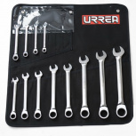 Urrea Juego de Llaves Combinadas de Matraca, 12 Piezas
