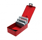 Urrea Caja para Brocas 4079, 29 Brocas, Rojo