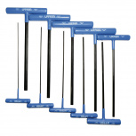Urrea Llave Hexagonal Tipo "T" 4965LGPM, Azul, 10 Piezas