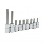 Urrea Juego de Dados para Caliper de Freno 5254TH, 9 Piezas, Plata
