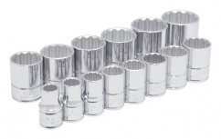 Urrea Juego de Dados 5400PA, 1/2", Cromado, 14 Piezas