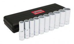 Urrea Juego de Dados 5400PH, 1/2", Cromado, 10 Piezas