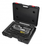 Urrea Juego de Dados con Matraca 5447PA, 1/4", 3/8" y 1/2", Cromado, 99 Piezas