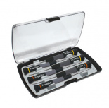 Urrea Juego de Desarmadores Anti-estáticos 9501BC, ESD Plana/Phillips, 6 Piezas, Negro/Gris