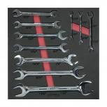 Urrea Juego de Llaves Españolas, 10 Piezas, Cromado