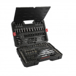 Urrea Juego de Dados con Matraca JCB02, 230 Piezas, Negro