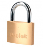 Urrea Candado de Latón Prolok, 50mm, 1 Pieza, Oro, 1 Llave Estándar