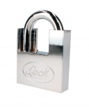 Urrea Candado de Antipalanca Lock, 70mm, 1 Pieza, Cromo Satinado, 1 Llave Abloy