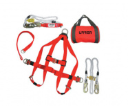 Urrea Kit Arnés de Posicionamiento USA02A, Talla 36-40, 5 Piezas, Rojo