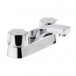 Urrea Llave Mezcladora para Lavabo de Baño 46QC, 4", 25 kg/cm², Cromo