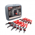 Urrea Juego Pinza para Anillos de Retención 360B, 12 Piezas, Rojo