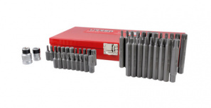 Urrea Juego de Puntas 60244, 44 Piezas, Acero