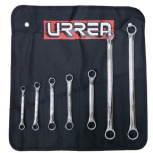 Urrea Juego de Llave de Estrías 1100DM, 8-19mm, 7 Piezas, Acero Cromado