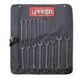 Urrea Juego de Llave Combinada 1200FB, 15 Piezas, Acero