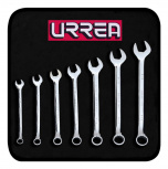 Urrea Juego de Llave Combinada 1200H, 7 Piezas, Acero Cromado