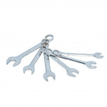 Urrea Juego de Llave Combinada 1201MT6, 10-17mm, 6 Piezas, Acero Cromado