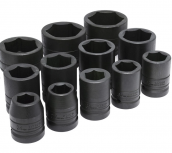 Urrea Dado de Impacto 15201, 1", Acero, 10 Piezas
