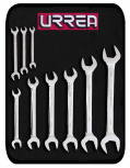Urrea Juego de Llave Española 30000RM, 27mm, 9 Piezas, Acero Cromado