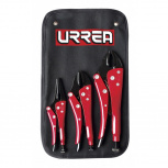 Urrea Pinza de Presión 4100, 3 Piezas, Acero al Carbono