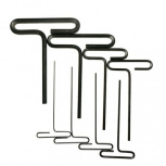 Urrea Juego de Llave Hexagonal 4966, 8 Piezas, Acero Cromado