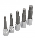 Urrea Juego de Dados 5443M5, 1/2", Acero, 5 Piezas