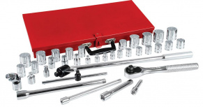 Urrea Juego de Dados con Matraca 5452, 3/8"-1/2", Cromado, 37 Piezas