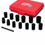 Urrea Juego de Dados de Juego de dados 7200S, 14 Piezas, Óxido Negro