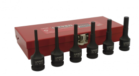 Urrea Juego de Dados 74150, 1/2", Fosfatado, 6 Piezas