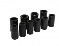 Urrea Juego de Dados 750010L, 3/4", Fosfatado, 10 Piezas