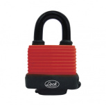 Urrea Candado Impermeable, 65mm, Negro/Rojo