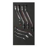Urrea Juego de Llave de Estrella CH113, 8-19mm, 7 Piezas, Acero