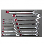 Urrea Juego de Llave Combinada CH303L, 1/4 - 1-1/4", 14 Piezas, Acero Cromado