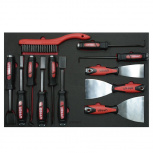 Urrea Set de Herramientas CH315, 6 Piezas, Negro/Rojo