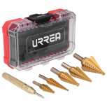 Urrea Juego de Brocas de Acero JIM8, 6 Piezas, para Metal/Plástico/Madera