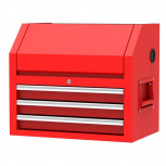 Urrea Gabinete P27S3, 27", 3 Compartimentos, Rojo