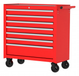 Urrea Gabinete Móvil para Herramientas P36M7, 10 Gavetas, Rojo