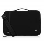 V7 Maletín de Neopreno CSE12HS-BLK-9N para Laptop 12.2", Negro