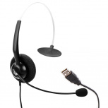 VBeT Monoaural con Micrófono VT1000-OMNI-USB-M, Alámbrico, USB, Negro