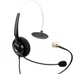 VBeT Monoaural VT1000-OMNIRJ9-03, Alámbrico, RJ9, Negro